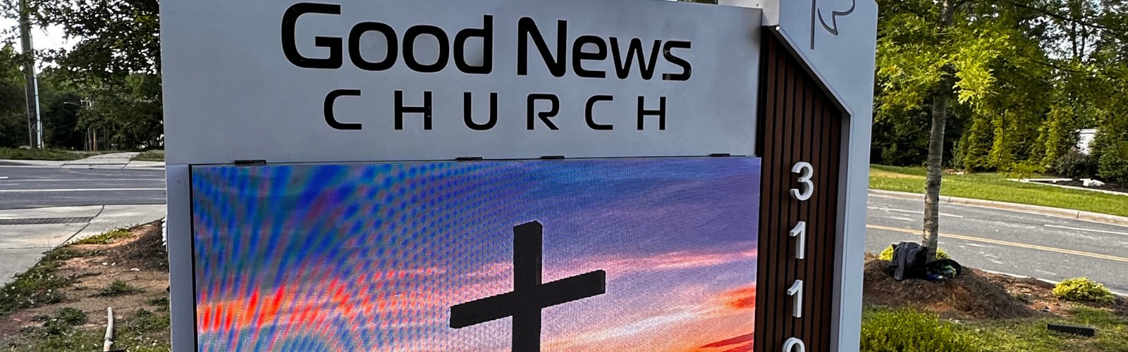 LED Monument Sign for Good News Church in Santa Clarita, CA